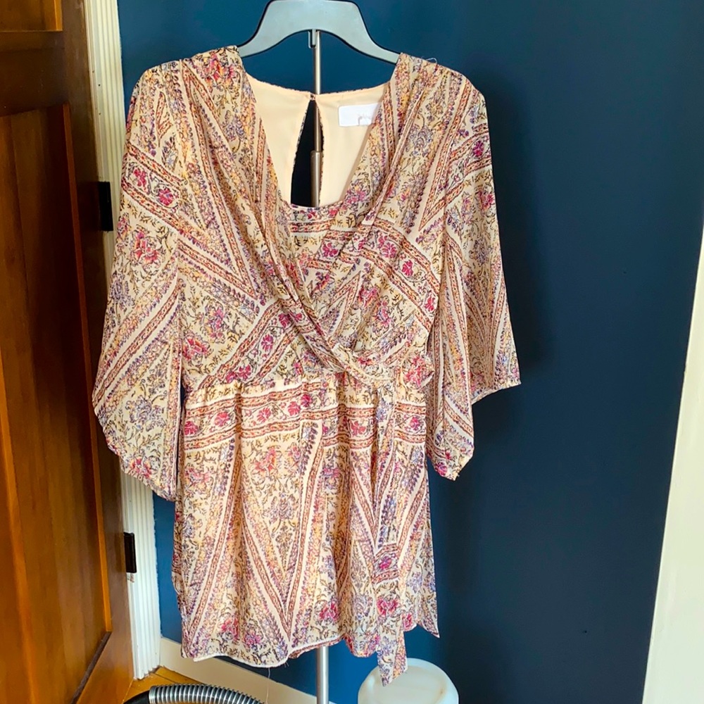 Patterned romper size small